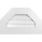 Ekena Millwork Octagonal Top Surface Mount PVC Gable Vent: Functional, w/ 3-1/2"W x 1"P Standard Frame, 22"W x 14"H GVPOT22X1401SF - alternate 1